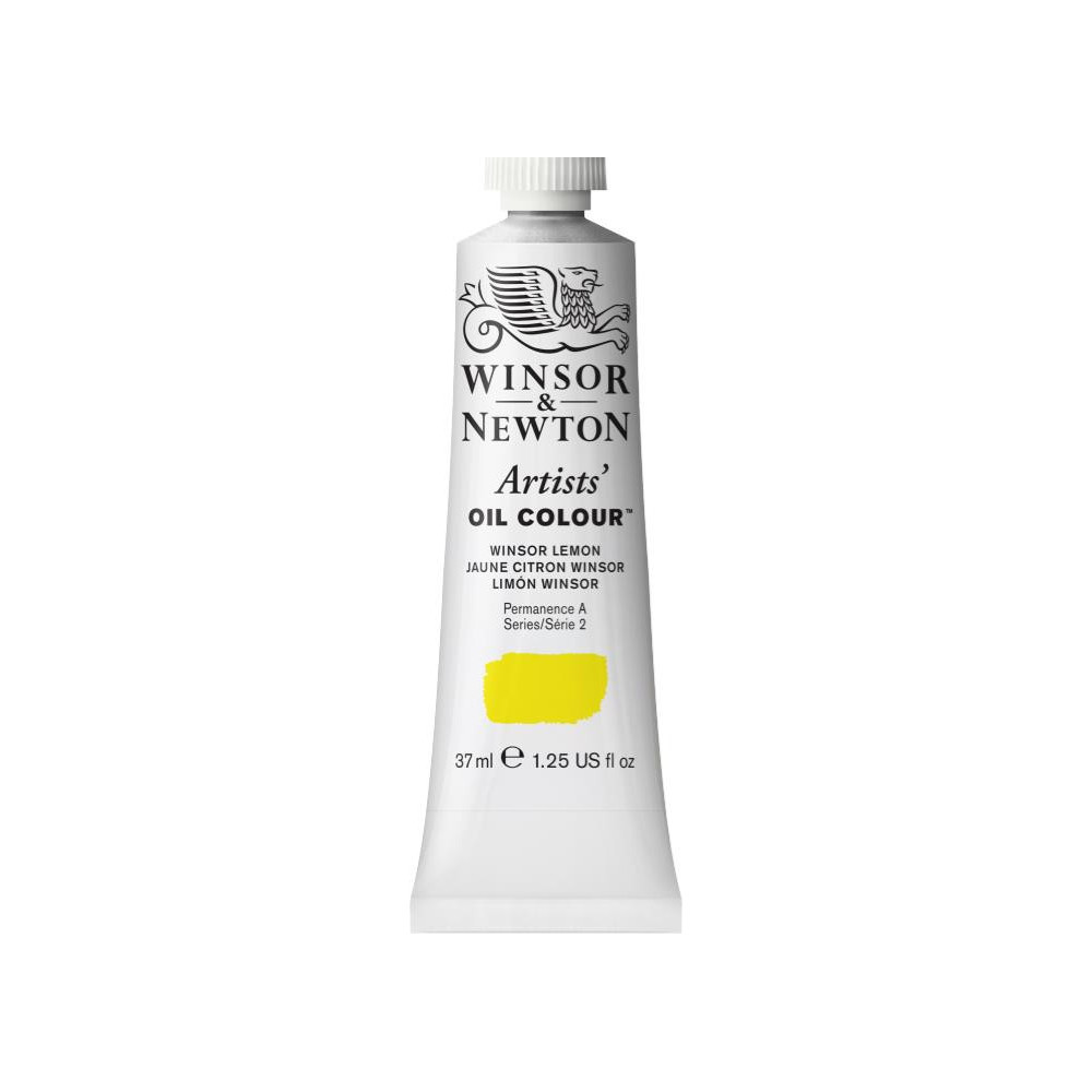 Farba olejna Artists' Oil Colour - Winsor & Newton - Winsor Lemon, 37 ml