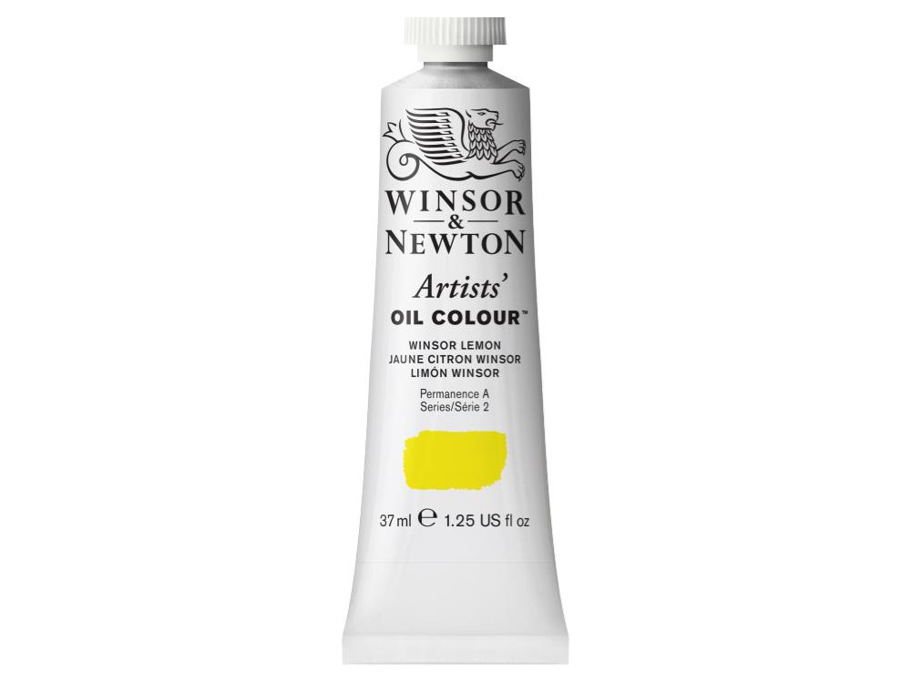 Farba olejna Artists' Oil Colour - Winsor & Newton - Winsor Lemon, 37 ml