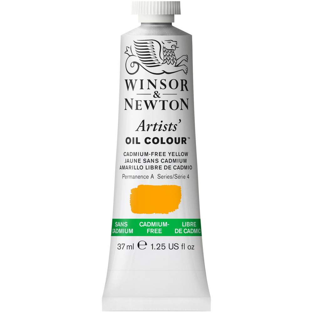 Farba olejna Artists' Oil Colour - Winsor & Newton - Cadmium Free Yellow, 37 ml