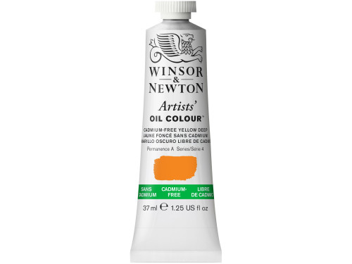 Oil paint Artists' Oil Colour - Winsor & Newton - Cadmium Free Yellow Deep, 37 ml
