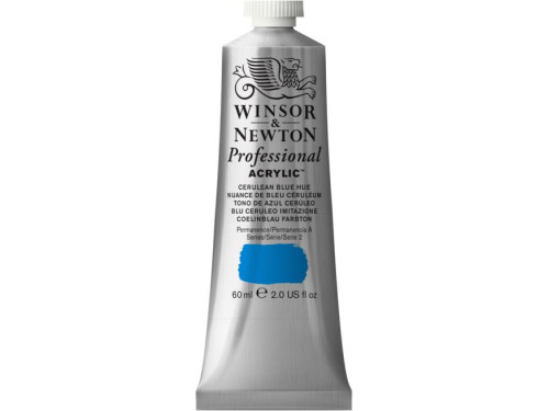 Acrylic paint Professional Acrylic - Winsor & Newton - Cerulean Blue, 60 ml