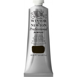 Acrylic paint Professional Acrylic - Winsor & Newton - Ivory Black, 60 ml