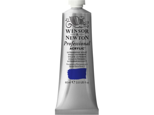 Farba akrylowa Professional Acrylic - Winsor & Newton - Ultramarine Violet, 60 ml