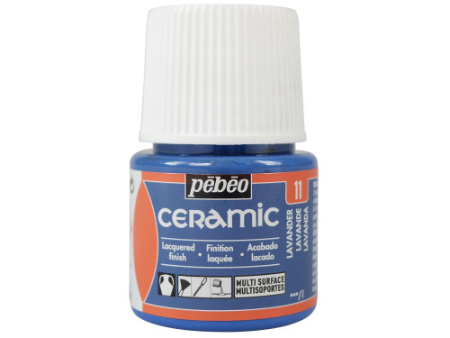 Paint for glass and ceramic - Pébéo - Lavender, 45 ml