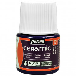 Paint for glass and ceramic - Pébéo - Purple, 45 ml