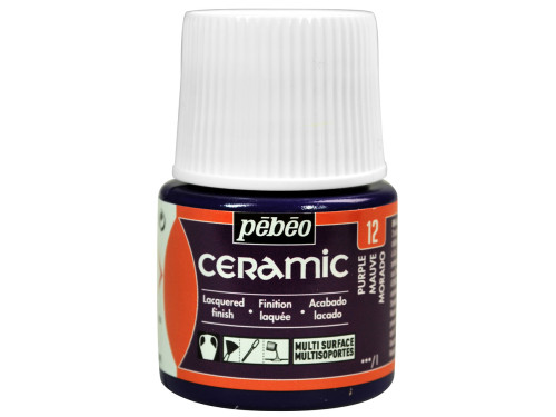 Paint for glass and ceramic - Pébéo - Purple, 45 ml