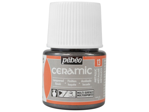Farba do ceramiki i szkła Ceramic - Pébéo - Metallic, 45 ml