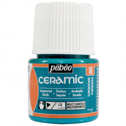 Paint for glass and ceramic - Pébéo - Turquoise, 45 ml