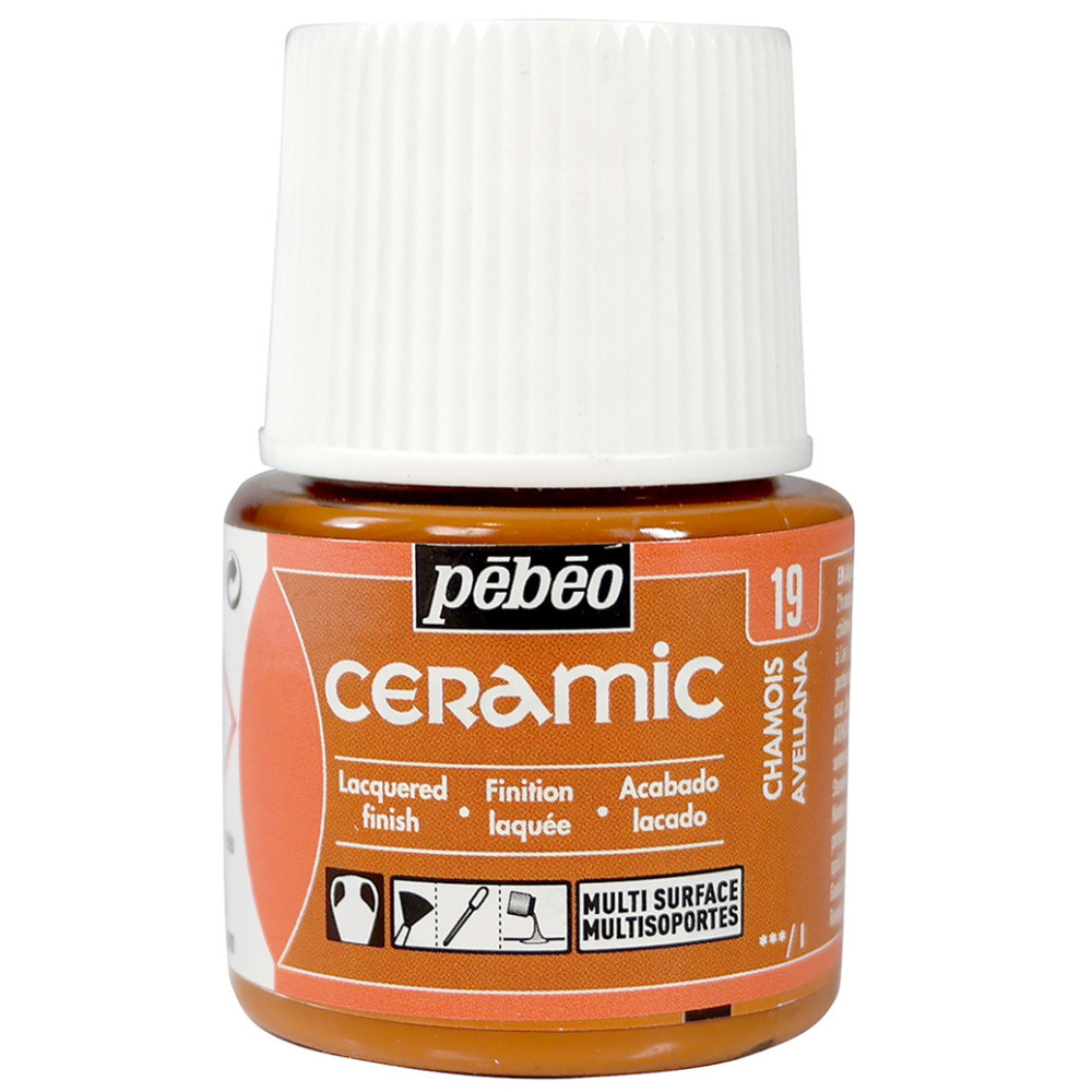 Paint for glass and ceramic - Pébéo - Chamois, 45 ml