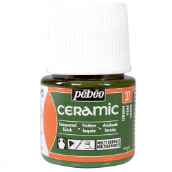Paint for glass and ceramic - Pébéo - Green, 45 ml
