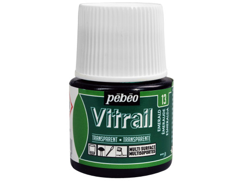 Paint for glass Vitrail - Pébéo - Emerald, 45 ml