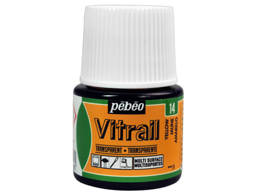 Farba do szkła Vitrail - Pébéo - Yellow, 45 ml