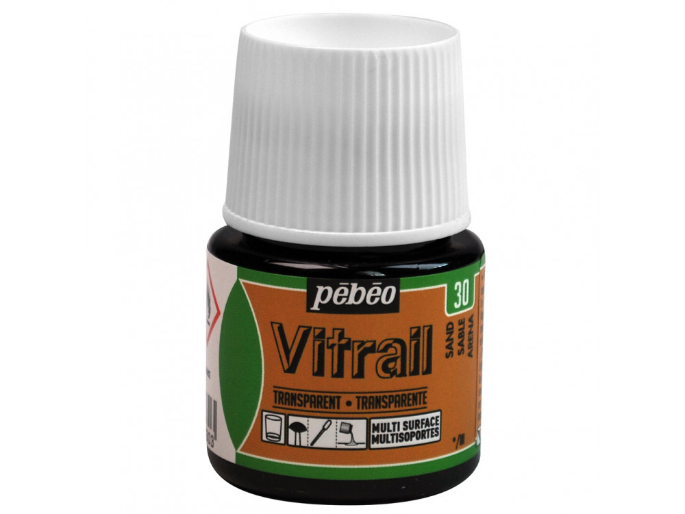 Farba do szkła Vitrail - Pébéo - Sand, 45 ml