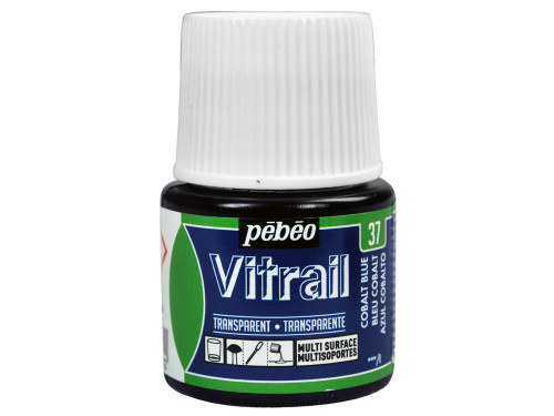 Paint for glass Vitrail - Pébéo - Cobalt Blue, 45 ml