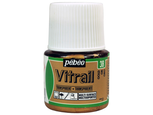 Paint for glass Vitrail - Pébéo - Gold, 45 ml