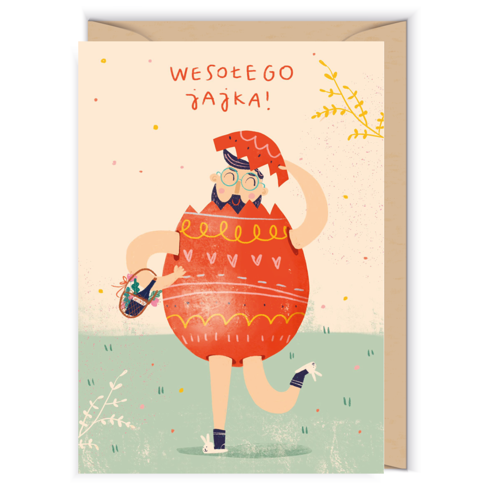 Greeting card - Cudowianki - Wesołego jajka, 12 x 17 cm