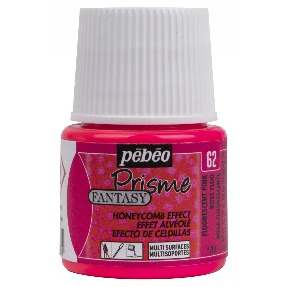 Farba Fantasy Prisme - Pébéo - Fluorescent Pink, 45 ml