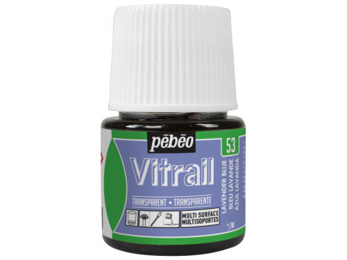 Paint for glass Vitrail - Pébéo - Lavender Blue, 45 ml