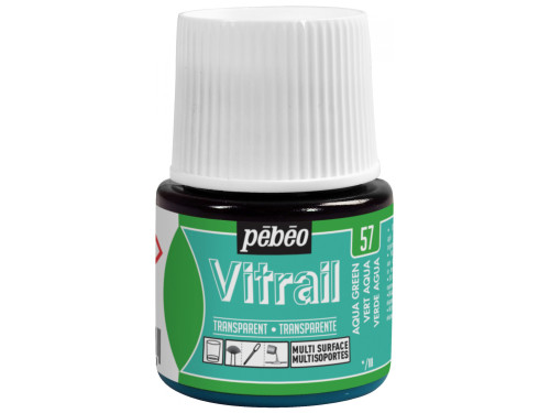 Farba do szkła Vitrail - Pébéo - Aqua Green, 45 ml