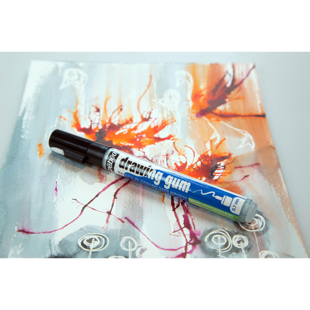 Pebeo Masking Fluid Drawing Gum Marker 0.7mm – A Work of Heart