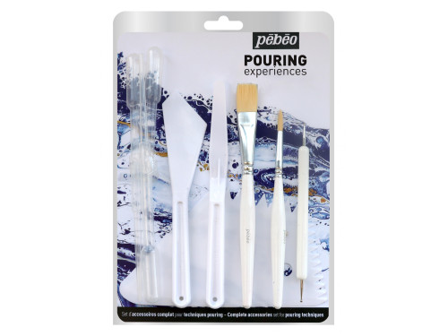 Set of Pouring Experiences accessories - Pébéo - 11 pcs