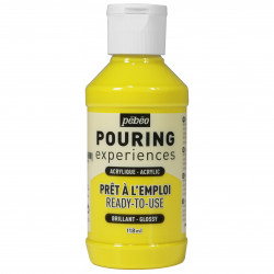 Acrylic paint Pouring Experiences - Pébéo - Primary Yellow, 118 ml