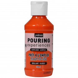 Farba akrylowa do pouringu Pouring Experiences - Pébéo - Orange, 118 ml