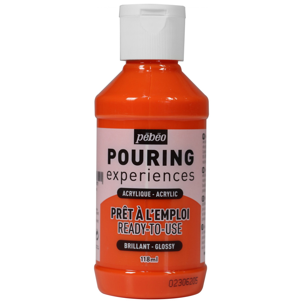 Acrylic paint Pouring Experiences - Pébéo - Orange, 118 ml