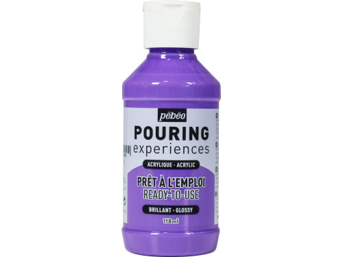 Farba akrylowa do pouringu Pouring Experiences - Pébéo - Light Violet, 118 ml
