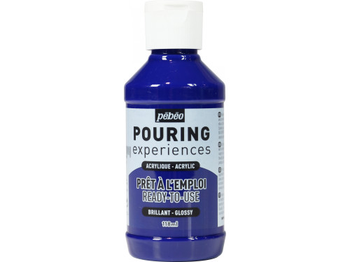 Acrylic paint Pouring Experiences - Pébéo - Cyan Blue, 118 ml