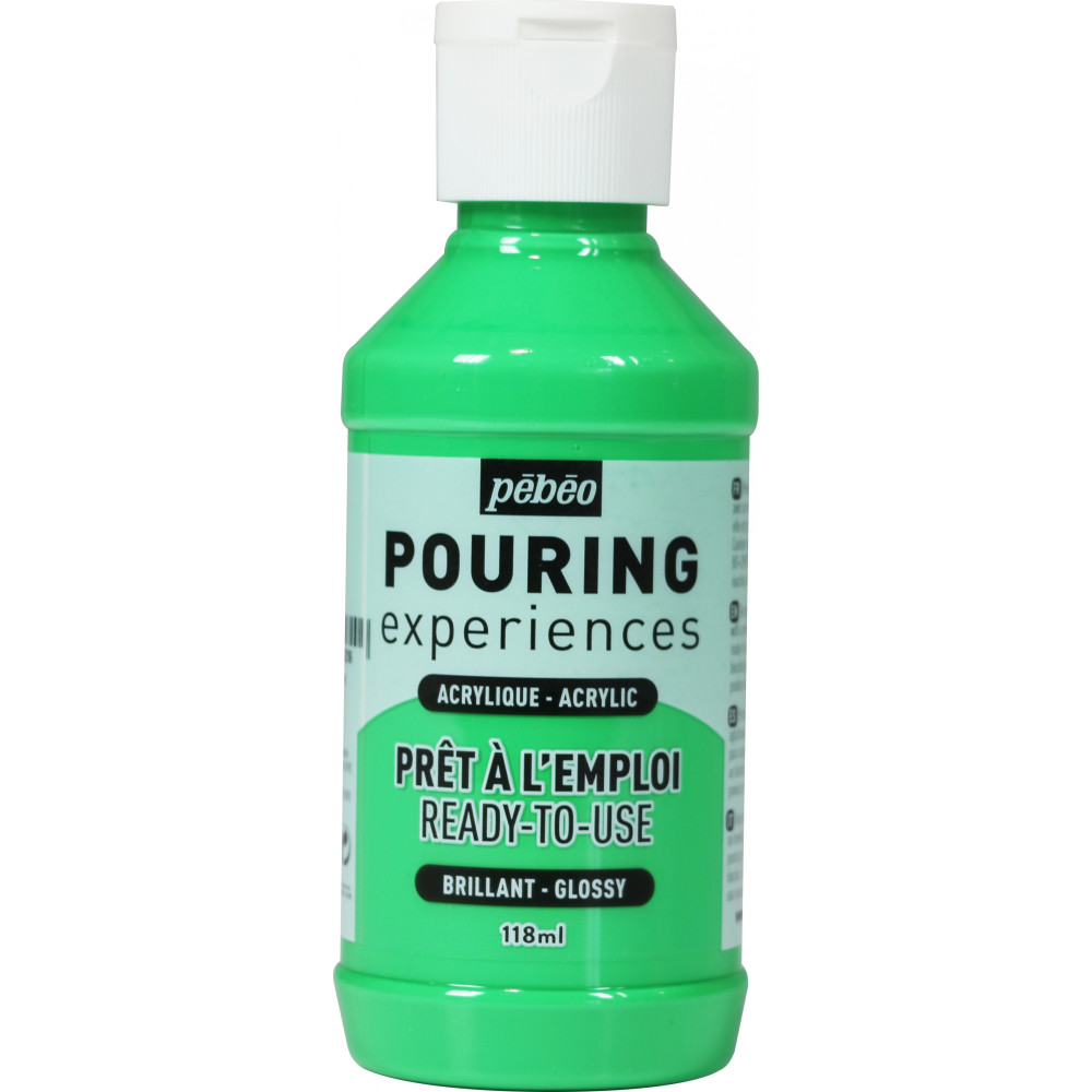 Acrylic paint Pouring Experiences - Pébéo - Bright Green, 118 ml