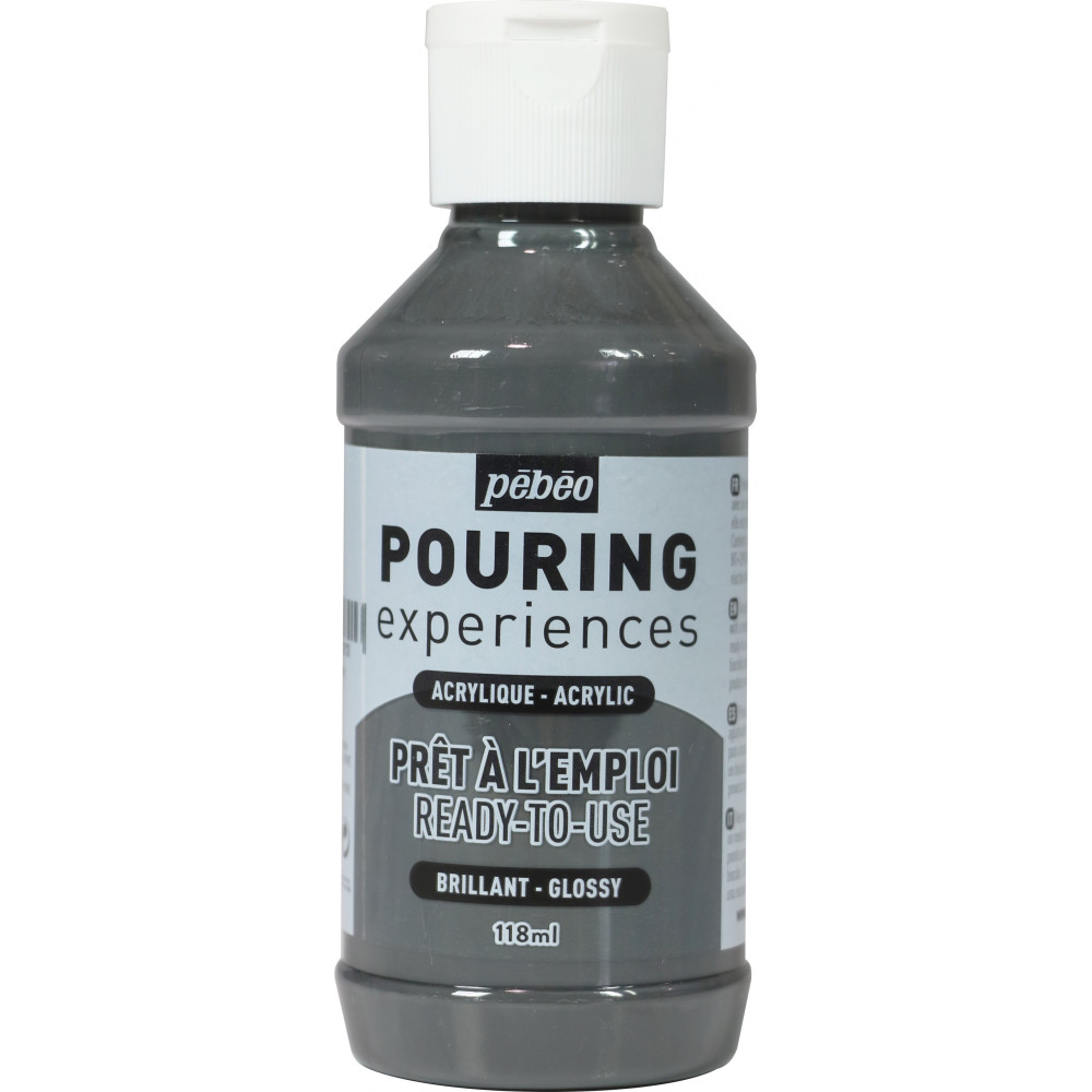 Acrylic paint Pouring Experiences - Pébéo - Grey, 118 ml