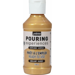 Acrylic paint Pouring Experiences - Pébéo - Gold, 118 ml
