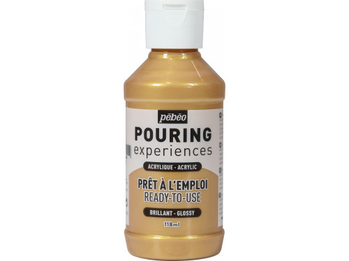 Acrylic paint Pouring Experiences - Pébéo - Gold, 118 ml