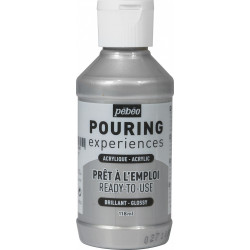 Acrylic paint Pouring Experiences - Pébéo - Silver, 118 ml