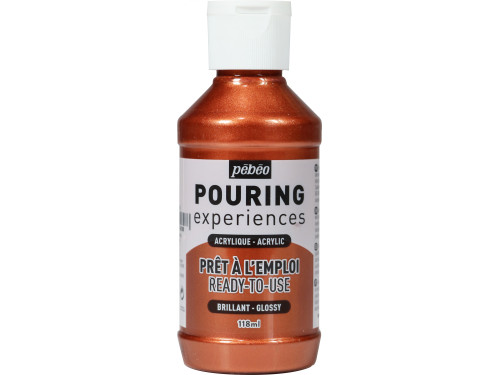 Acrylic paint Pouring Experiences - Pébéo - Copper Metallic, 118 ml