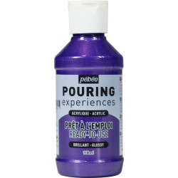Farba akrylowa do pouringu Pouring Experiences - Pébéo - Violet Metallic, 118 ml