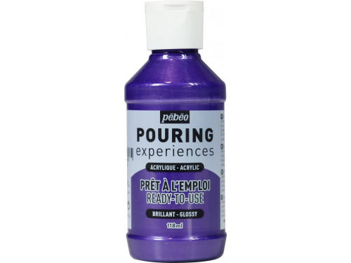 Acrylic paint Pouring Experiences - Pébéo - Violet Metallic, 118 ml