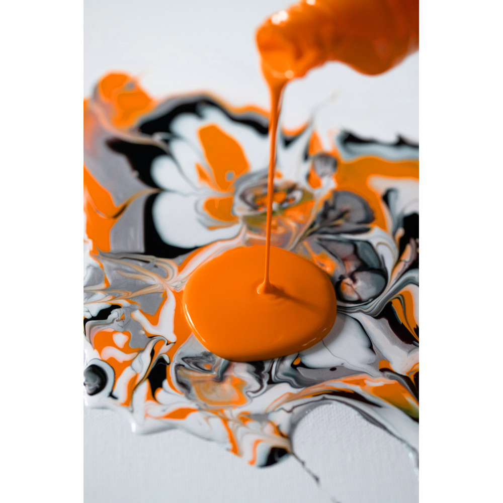 Acrylic paint Pouring Experiences - Pébéo - Fluorescent Orange, 118 ml
