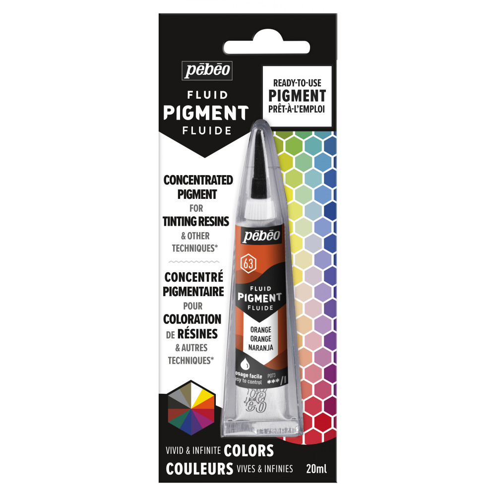 Fluid concentrated pigment - Pébéo - Orange, 20 ml