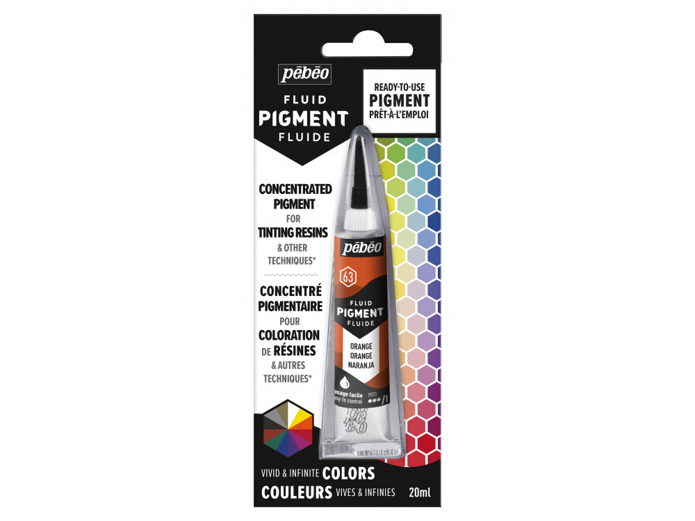 Fluid concentrated pigment - Pébéo - Orange, 20 ml