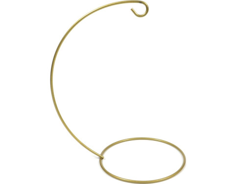 Ornament metal display stand -  silver, 14 cm x 68 mm