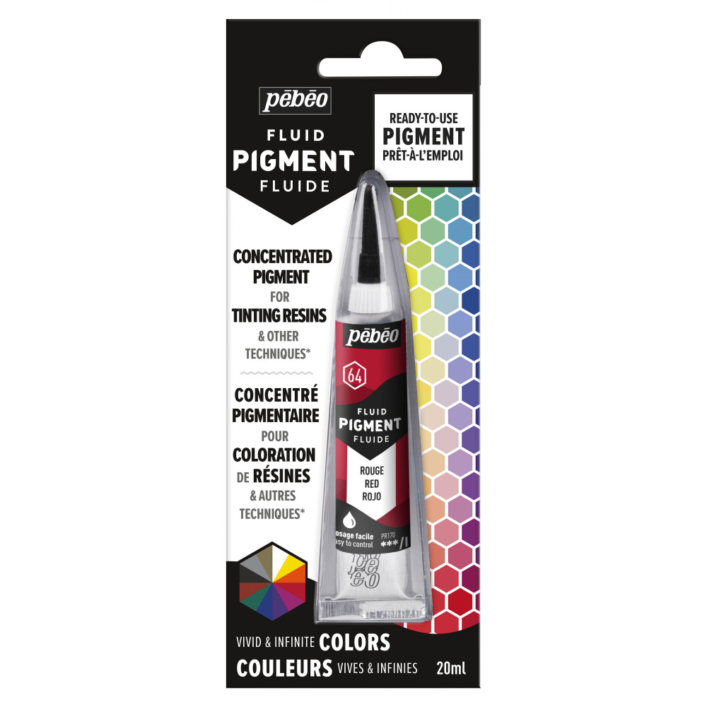 Fluid concentrated pigment - Pébéo - Red, 20 ml