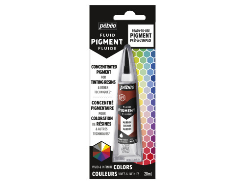 Fluid concentrated pigment - Pébéo - Brown, 20 ml