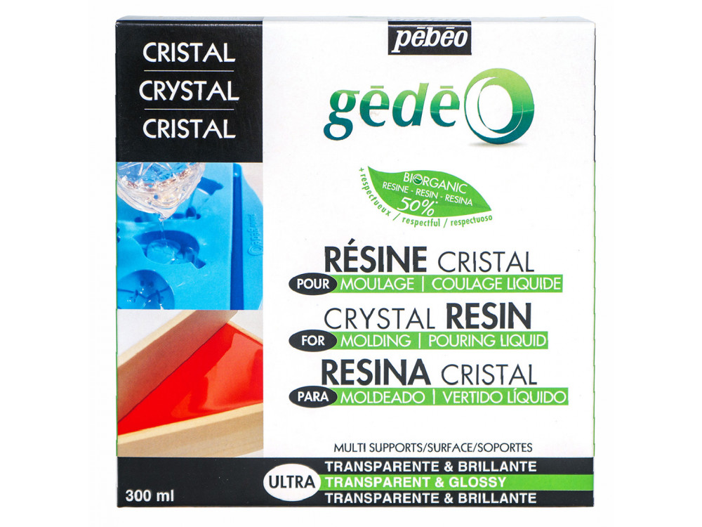 Gédéo Bio Cristal glossy resin - Pébéo - transparent, 300 ml