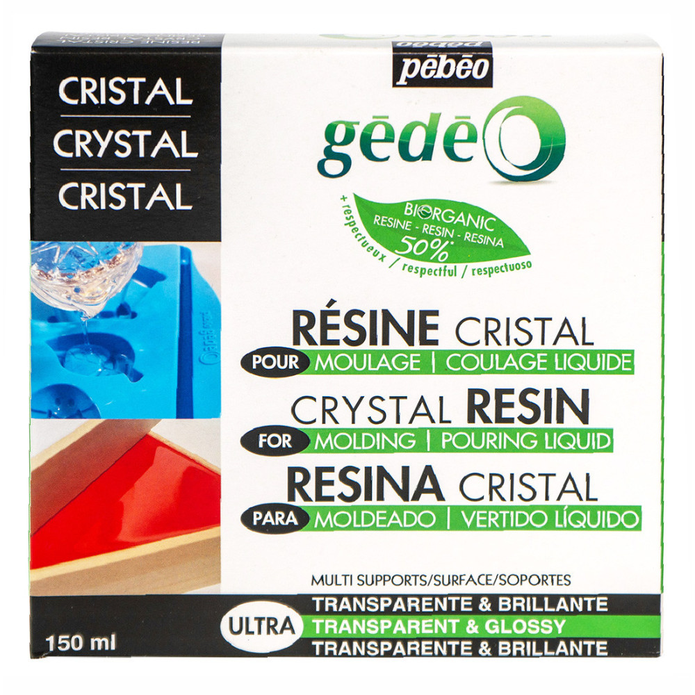 Gédéo Bio Cristal glossy resin - Pébéo - transparent, 150 ml