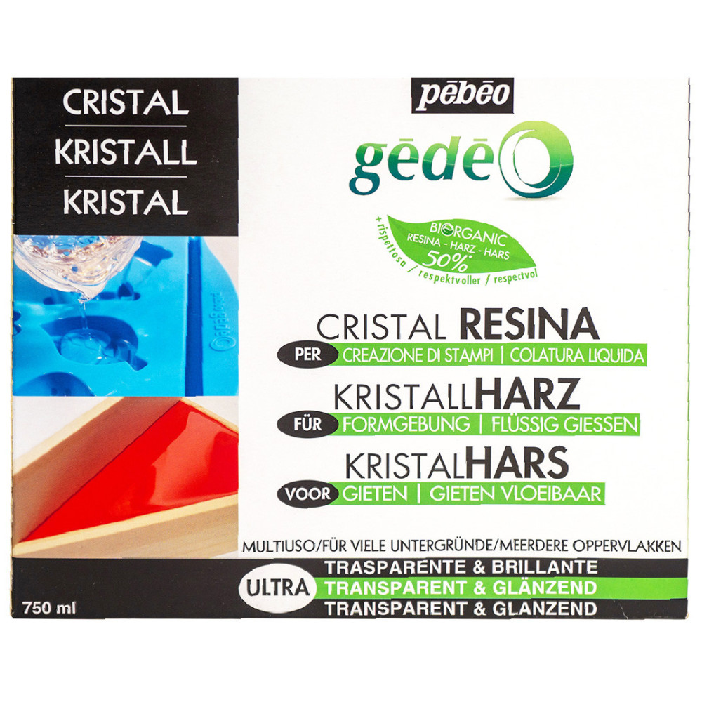 Gédéo Bio Cristal epoxide resin - Pébéo - transparent, 750 ml