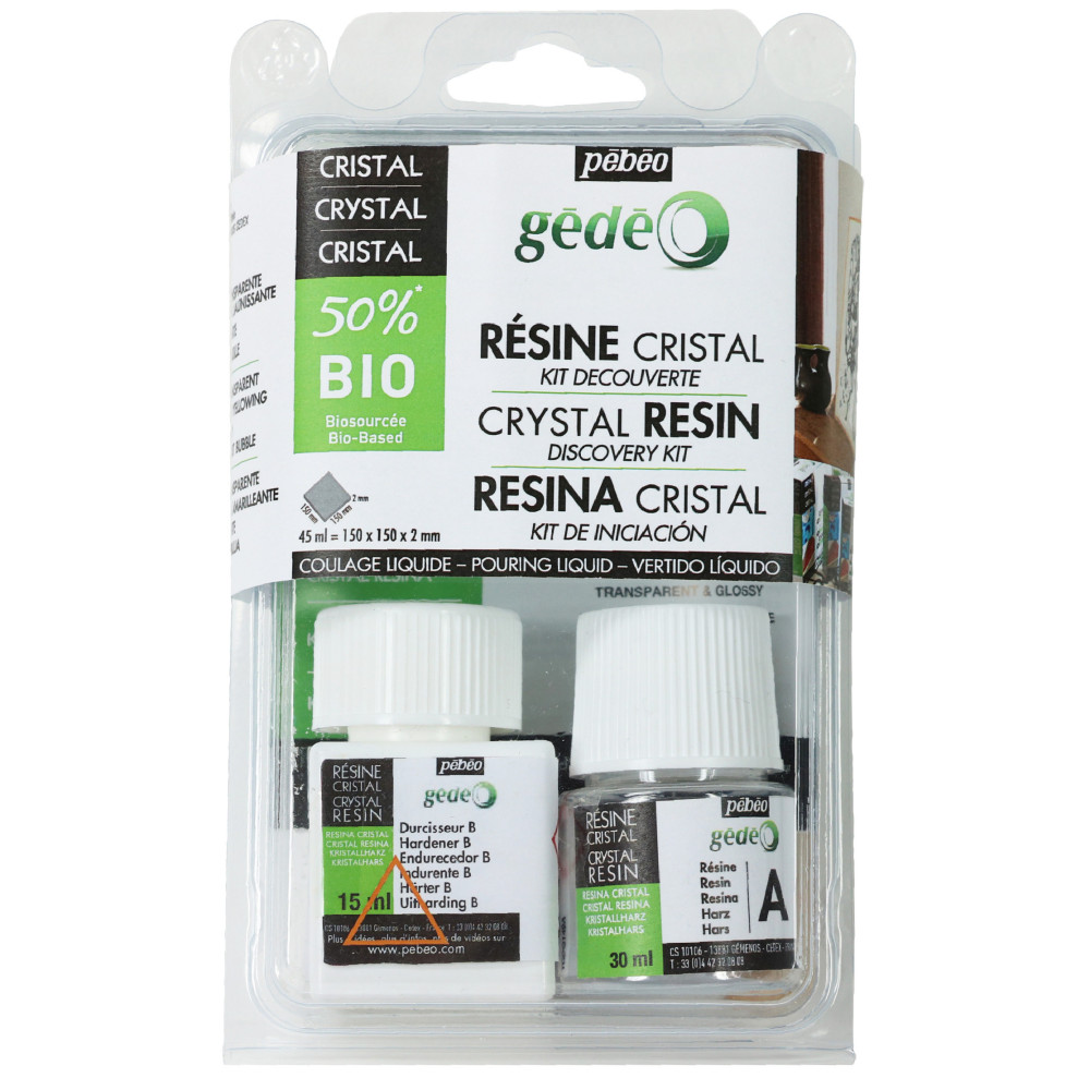 Żywica epoksydowa Gédéo Bio Cristal Resin - Pébéo - krystaliczna, 45 ml