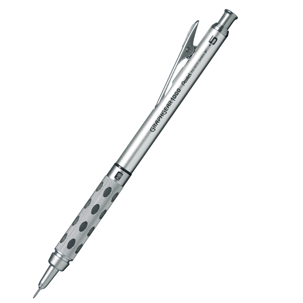 Mechanical pencil Graphgear 1000 - Pentel - silver, 0,5 mm