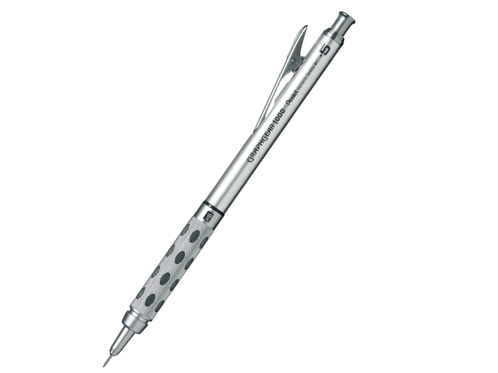 Mechanical pencil Graphgear 1000 - Pentel - silver, 0,5 mm